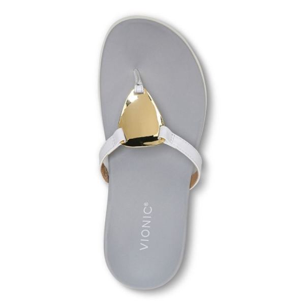 Vionic | Women's Raysa Toe Post Sandal - White