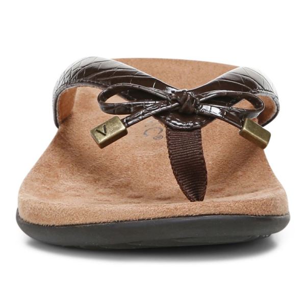 Vionic | Women's Bella Toe Post Sandal - Brown