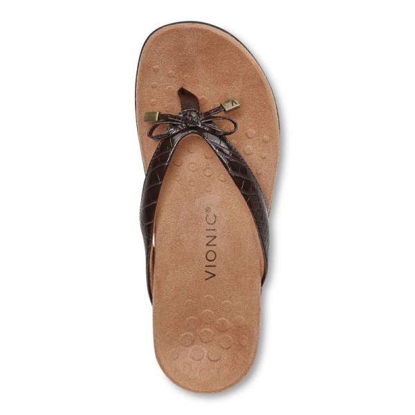 Vionic | Women's Bella Toe Post Sandal - Brown