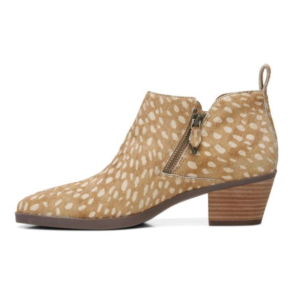 Vionic | Women's Cecily Ankle Boot - Tan Deer Print