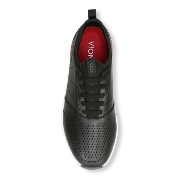 Vionic | Men's Trent Sneaker - Black Leather