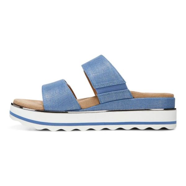 Vionic | Women's Brandie Flatform Sandal - Vallarta Blue Linen