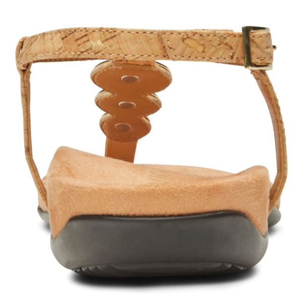 Vionic | Women's Lizbeth Backstrap Sandal - Gold Cork