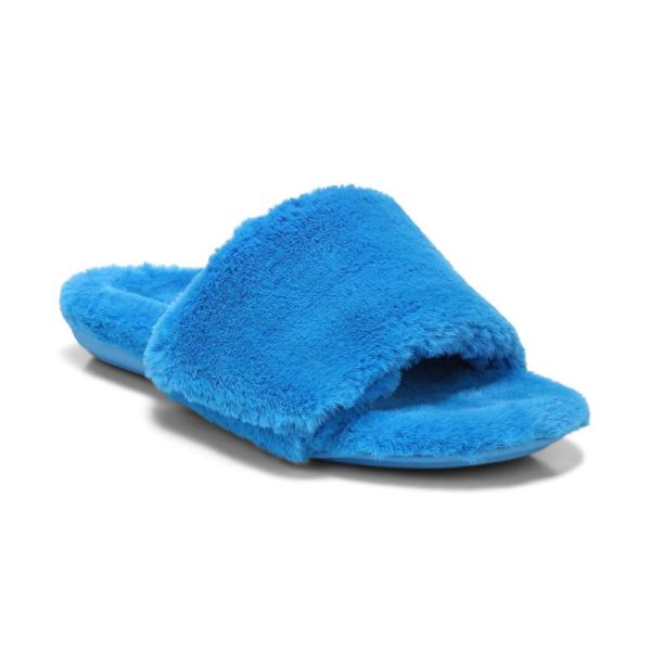 Vionic | Women's Dream Plush Slipper - Atomic Blue Plush
