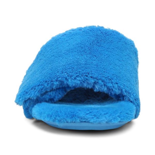 Vionic | Women's Dream Plush Slipper - Atomic Blue Plush