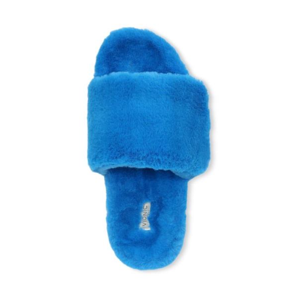 Vionic | Women's Dream Plush Slipper - Atomic Blue Plush