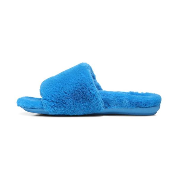 Vionic | Women's Dream Plush Slipper - Atomic Blue Plush