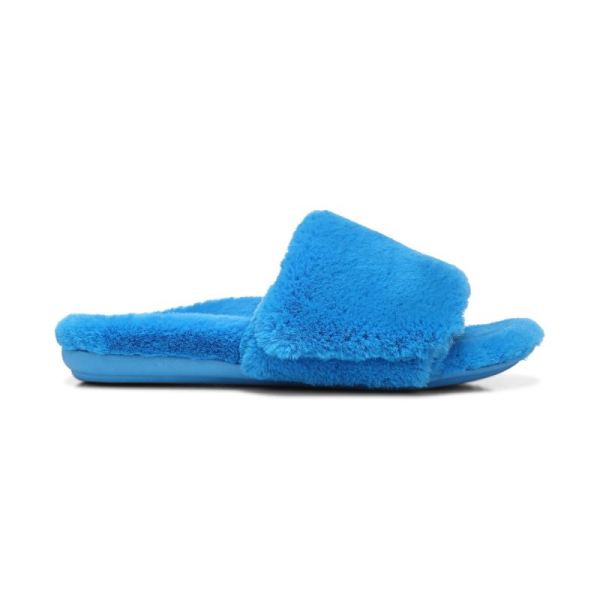 Vionic | Women's Dream Plush Slipper - Atomic Blue Plush