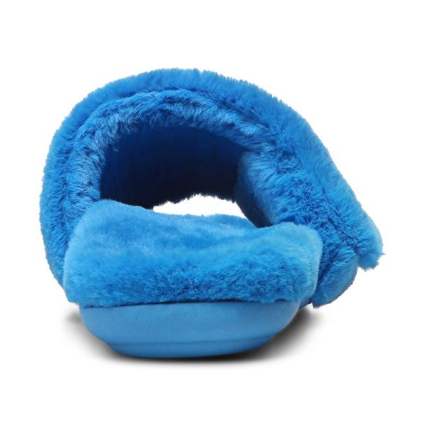 Vionic | Women's Dream Plush Slipper - Atomic Blue Plush