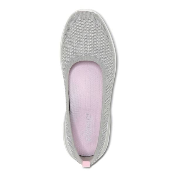 Vionic | Women's Kallie Slip on Sneaker - Grey Metallic