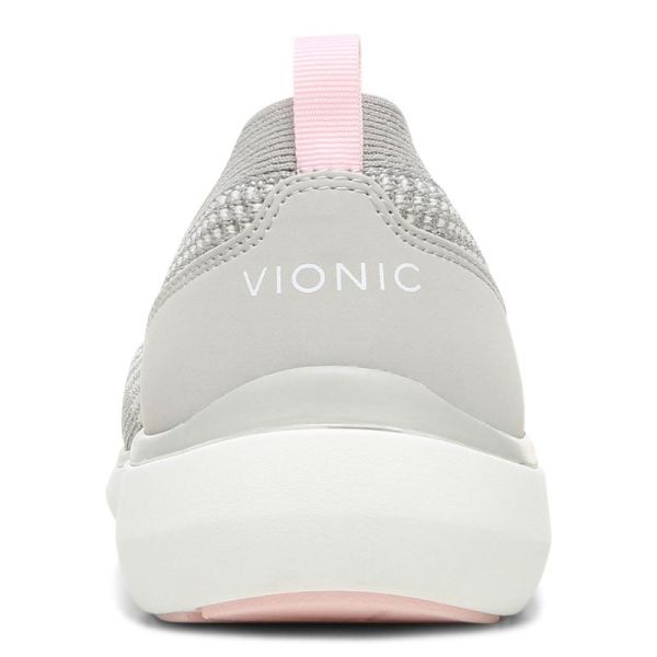 Vionic | Women's Kallie Slip on Sneaker - Grey Metallic