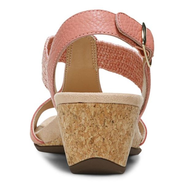 Vionic | Women's Kaytie Wedge Sandal - Terra Cotta