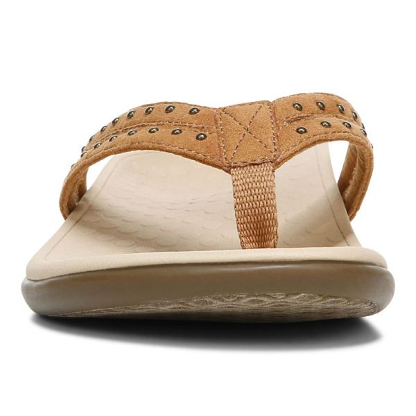 Vionic | Women's Tasha Toe Post Sandal - Toffee