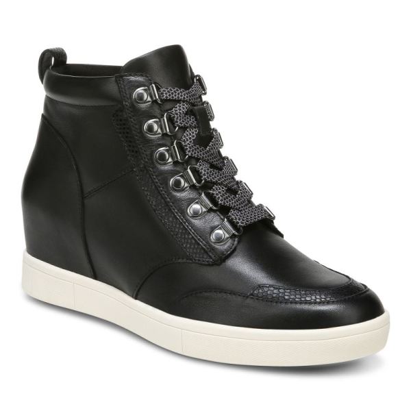 Vionic | Women's Jordy High Top - Black Leather