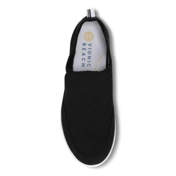 Vionic | Women's Malibu Slip On - Black Canvas