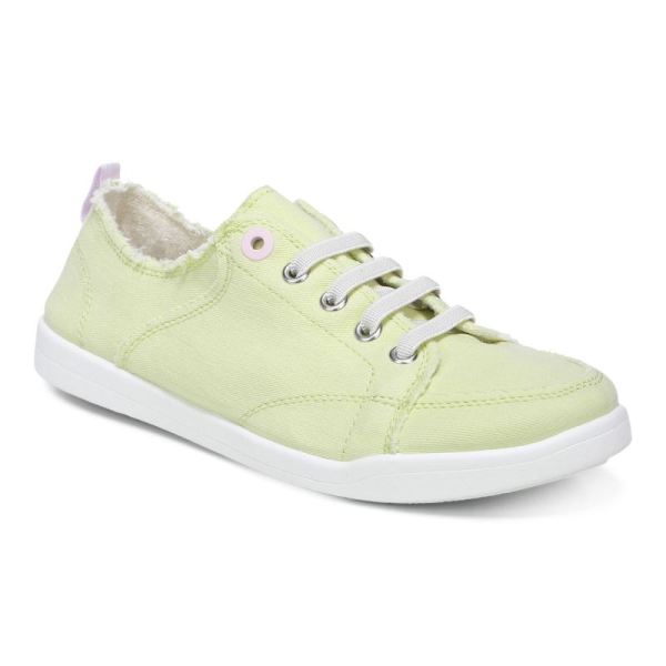 Vionic | Women's Pismo Casual Sneaker - Pale Lime Canvas