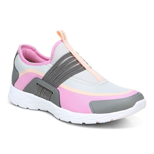 Vionic | Women's Vayda Slip On Sneaker - Grey Pink