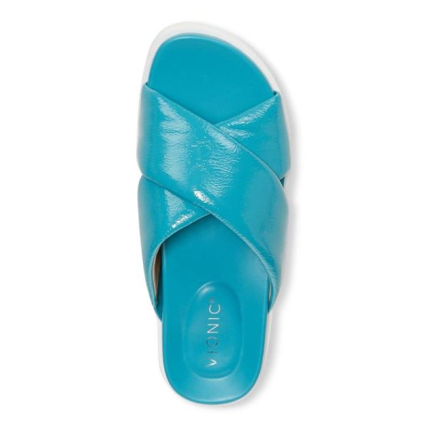 Vionic | Women's Vesta Flatform Lug Sandal - Lake Blue