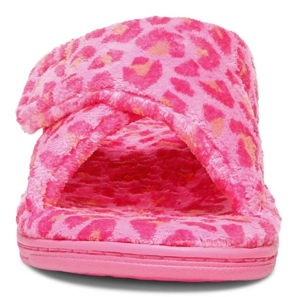 Vionic | Women's Relax Slippers - Bubblegum Leopard