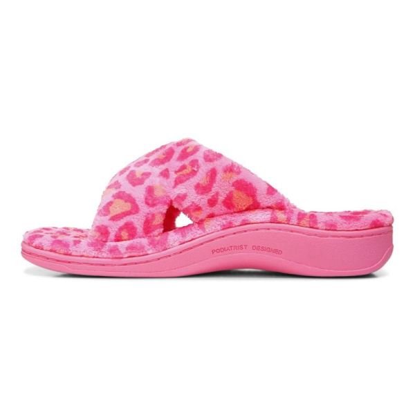 Vionic | Women's Relax Slippers - Bubblegum Leopard