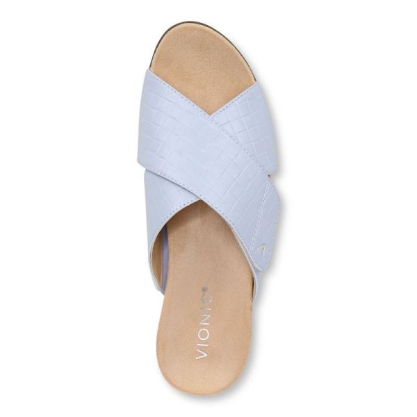 Vionic | Women's Leticia Wedge Sandal - Blue Haze