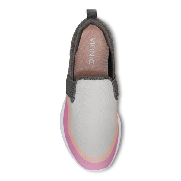 Vionic | Women's Nalia Slip on Sneaker - Grey Pink