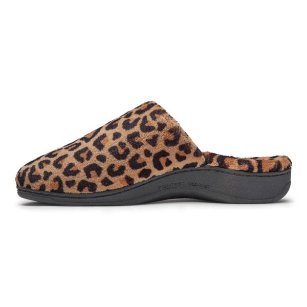 Vionic | Women's Gemma Mule Slippers - Natural Leopard