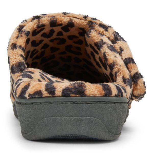 Vionic | Women's Gemma Mule Slippers - Natural Leopard