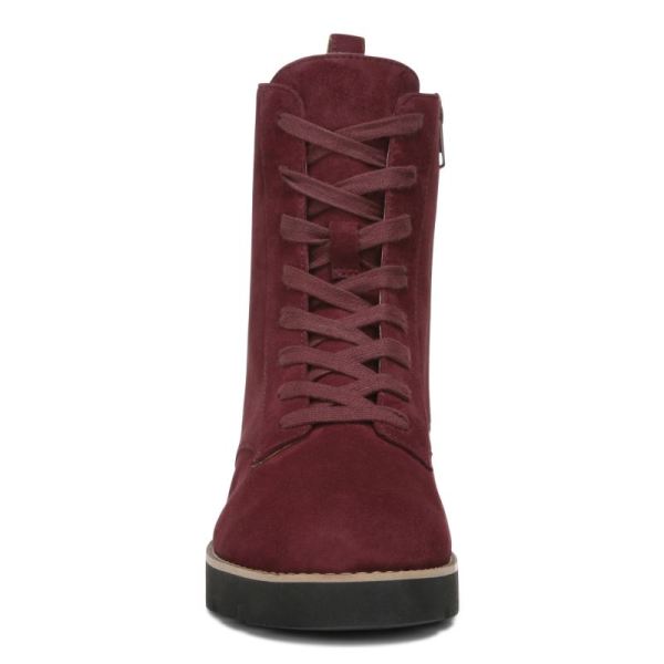 Vionic | Women's Lani Lace-up Boot - Port Suede