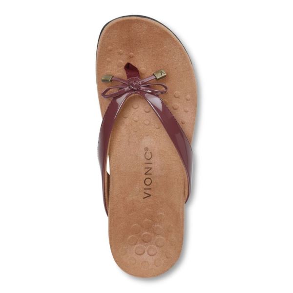 Vionic | Women's Bella Toe Post Sandal - Port