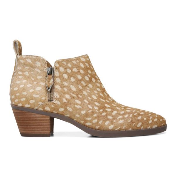 Vionic | Women's Cecily Ankle Boot - Tan Deer Print