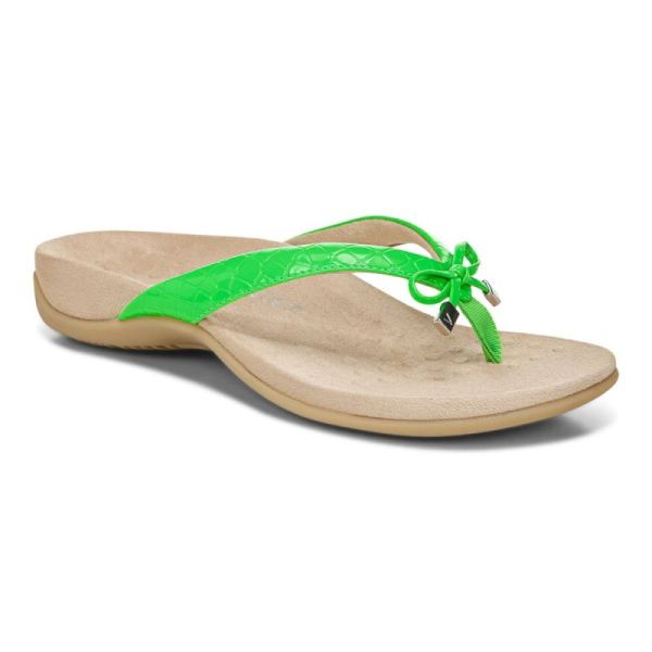 Vionic | Women's Bella Toe Post Sandal - Electric Green