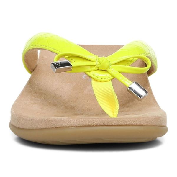 Vionic | Women's Bella Toe Post Sandal - Yellow