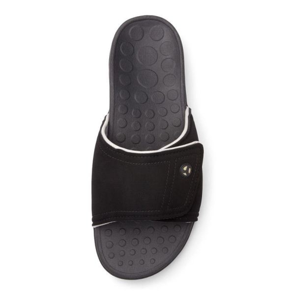 Vionic | Men's Kiwi Slide Sandal - Black Grey