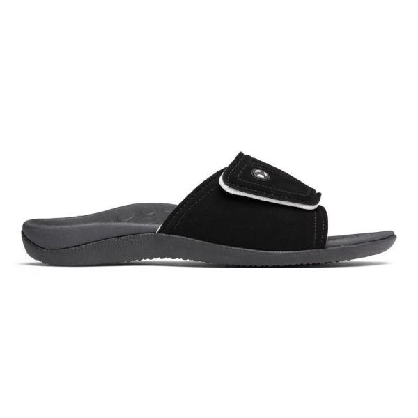 Vionic | Men's Kiwi Slide Sandal - Black Grey