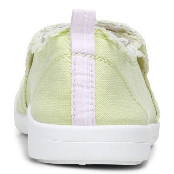 Vionic | Women's Malibu Slip On - Pale Lime Canvas