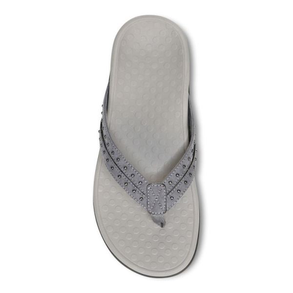 Vionic | Women's Tasha Toe Post Sandal - Slate Grey