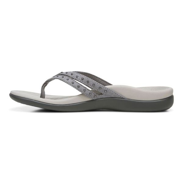 Vionic | Women's Tasha Toe Post Sandal - Slate Grey