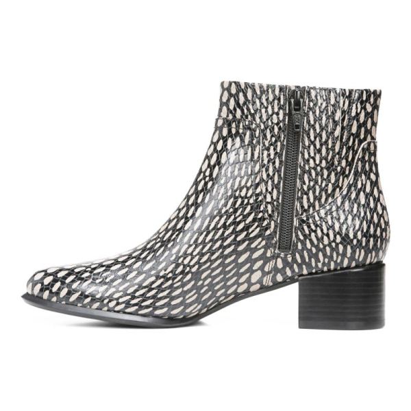 Vionic | Women's Kamryn Ankle Boot - Black With Spots