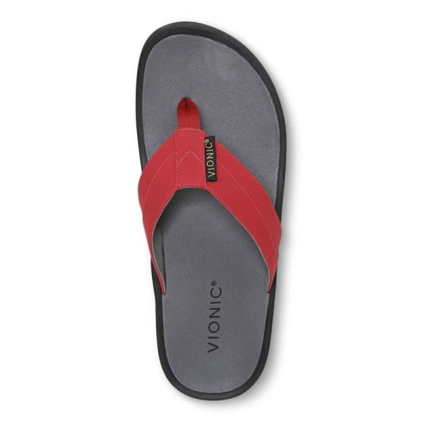 Vionic | Men's Wyatt Toe Post Sandal - Red