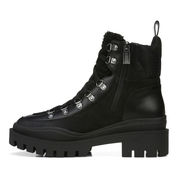 Vionic | Women's Jaxen Boot - Black Leather Shearling