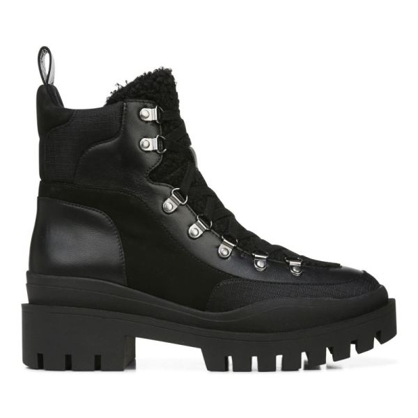 Vionic | Women's Jaxen Boot - Black Leather Shearling