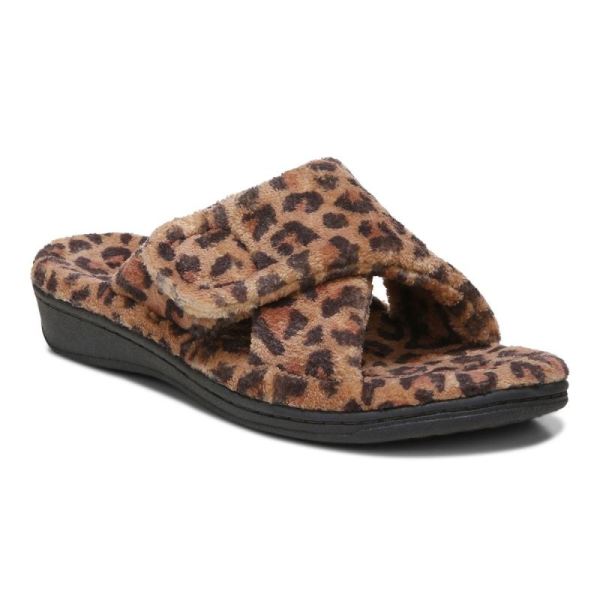 Vionic | Women's Relax Slippers - Brown Leopard