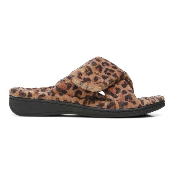 Vionic | Women's Relax Slippers - Brown Leopard