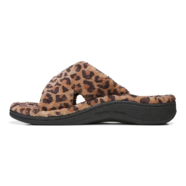 Vionic | Women's Relax Slippers - Brown Leopard