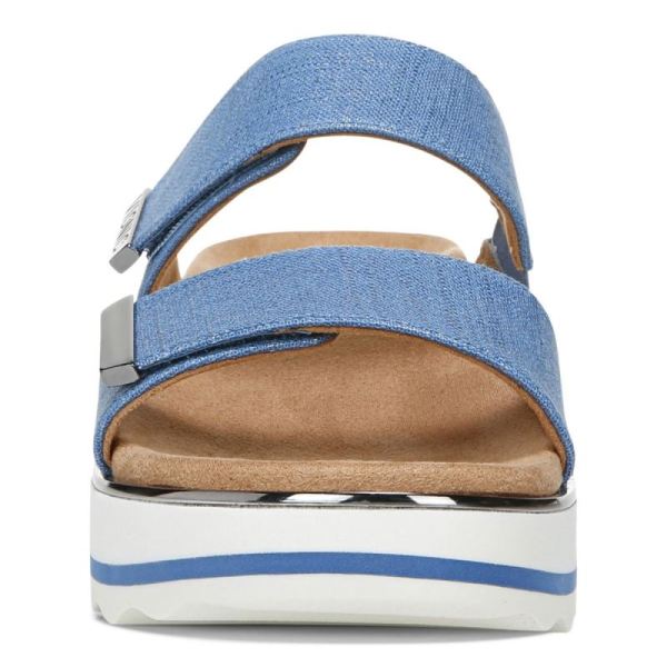 Vionic | Women's Brandie Flatform Sandal - Vallarta Blue Linen