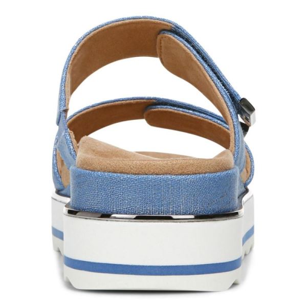 Vionic | Women's Brandie Flatform Sandal - Vallarta Blue Linen