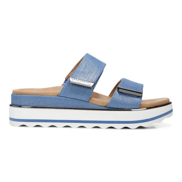 Vionic | Women's Brandie Flatform Sandal - Vallarta Blue Linen