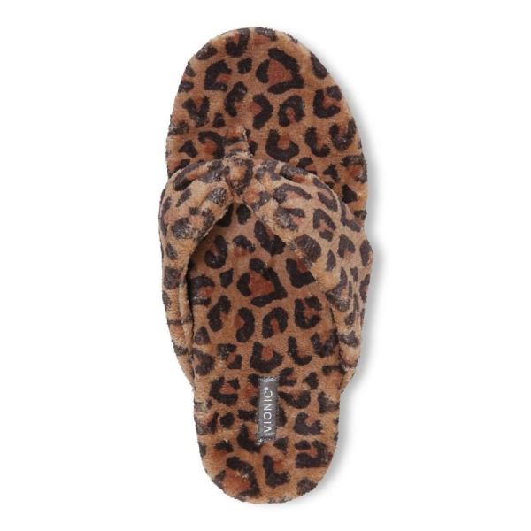 Vionic | Women's Lydia Slipper - Brown Leopard