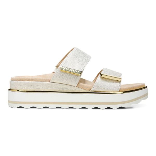 Vionic | Women's Brandie Flatform Sandal - Marshmallow Linen